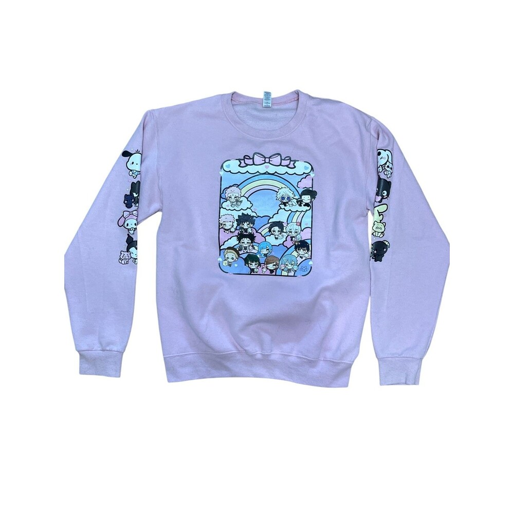 Jujutsu Kaisen x Sanrio Satoru's Hello Kitty Pink Graphic Sweatshirt My Melody.